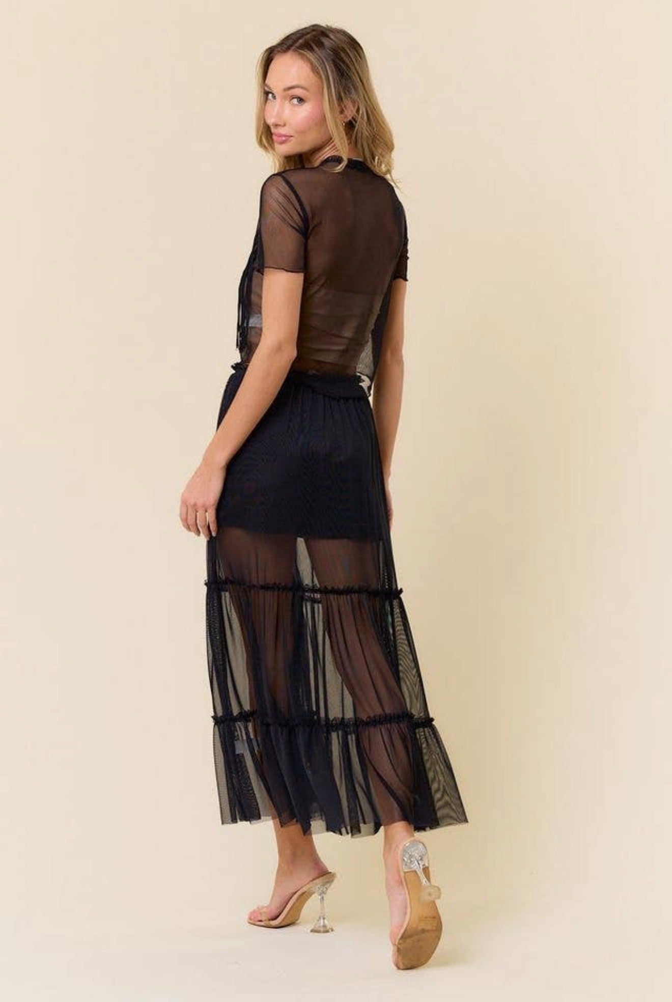 Midnight Breeze Maxi Skirt
