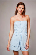 Blue Skies Strapless Short Set