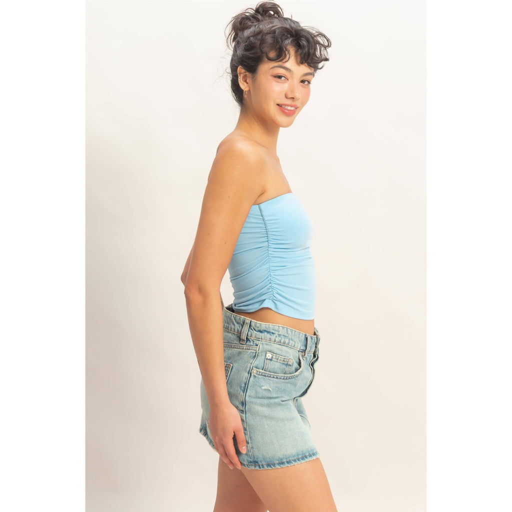 Ruched Bandeau Top