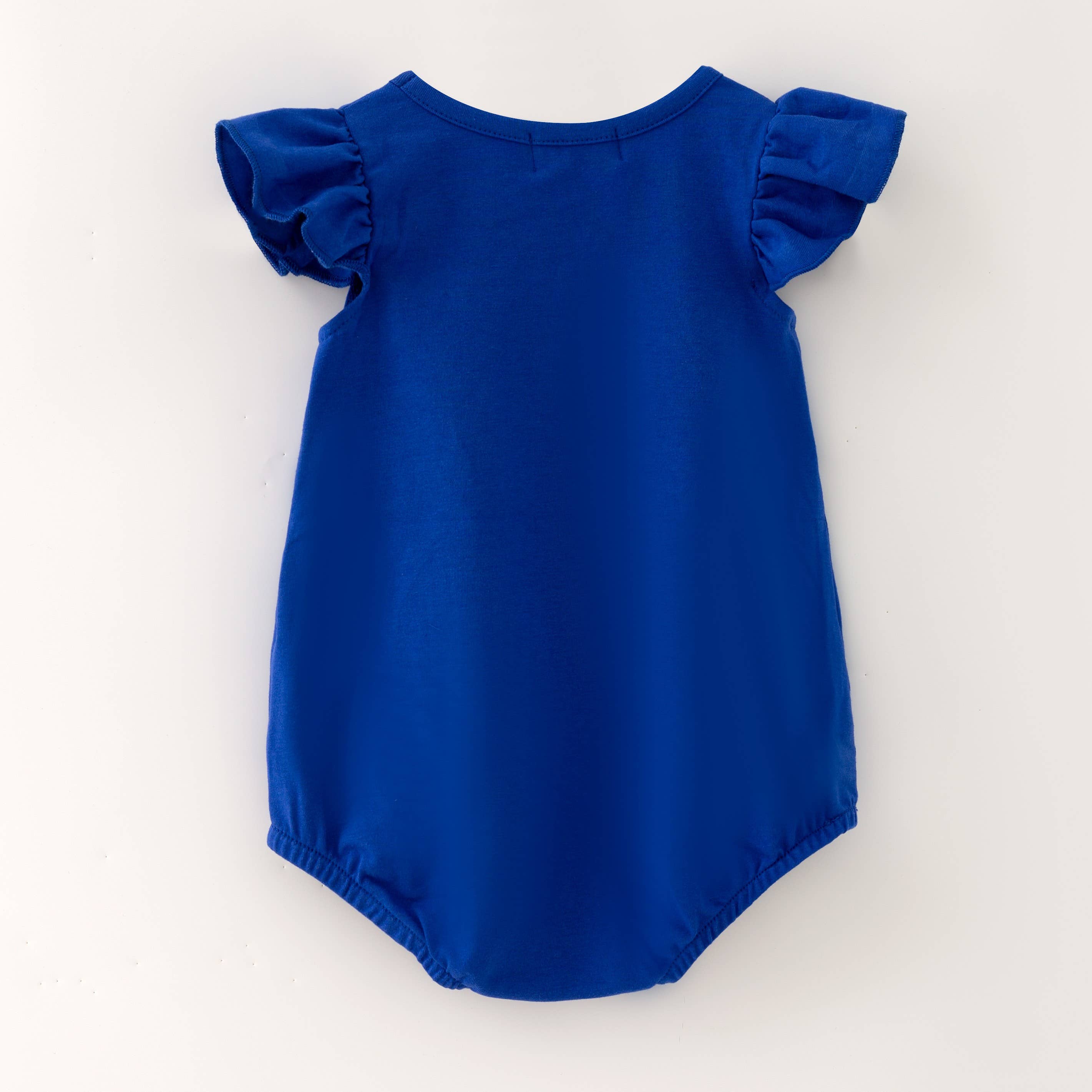 Blue Football Sequin Baby Romper
