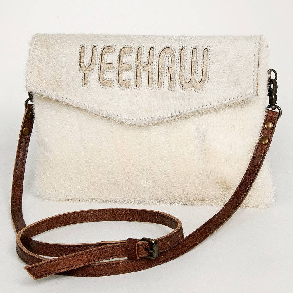 Giddy Up Cowhide Crossbody