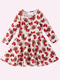 Football, Bows & Touchdowns Twirl Dress
