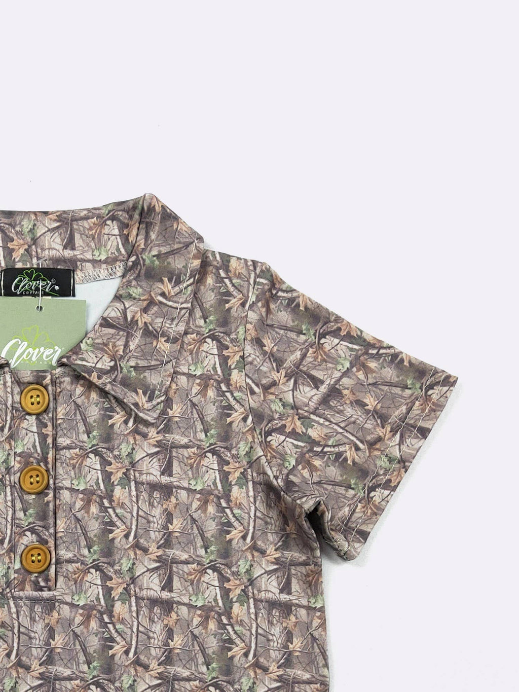 Woody Camo Boy Collar Shirt