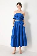 A solid woven midi skirt - FK1299