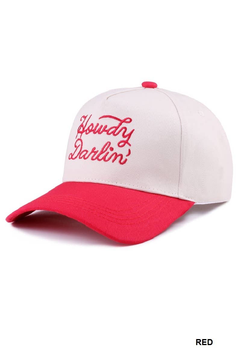 Howdy Darlin Two-tone Canvas Cotton Cap