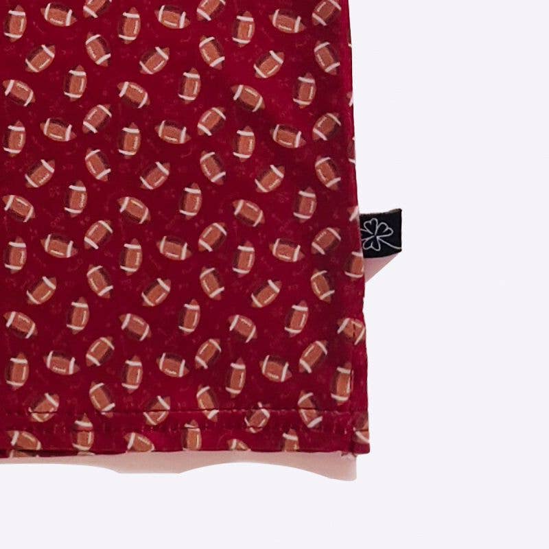 Maroon Football Boy Collar Shirt