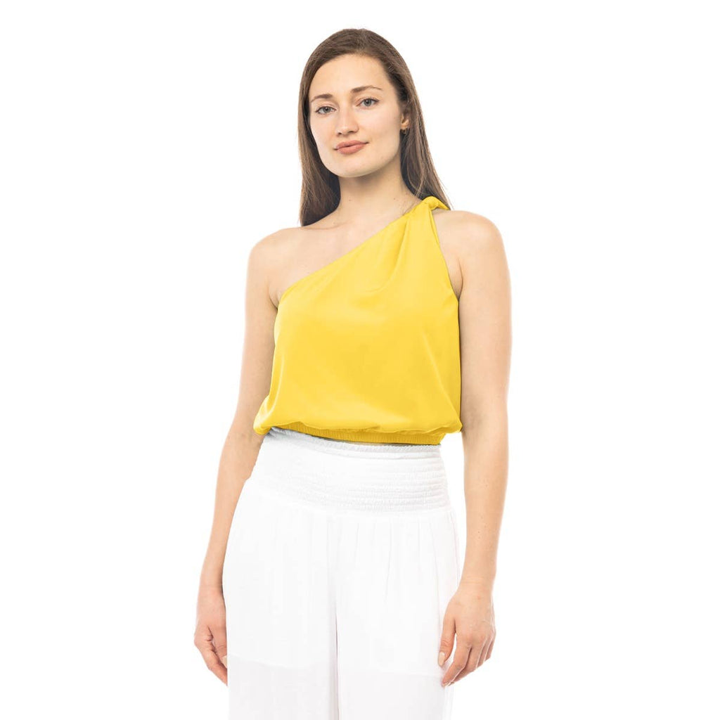 Malibu Nights One-Shoulder Blouse