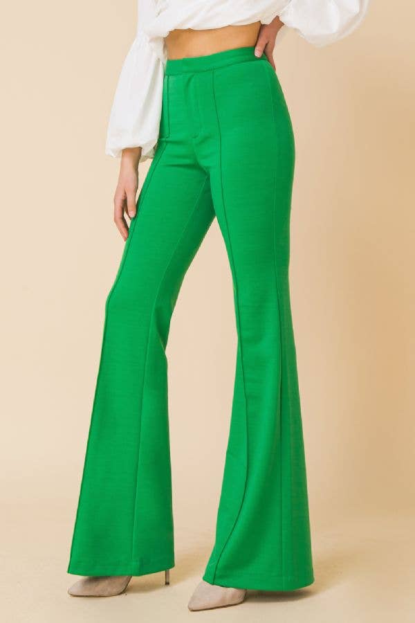 Emerald Envy Flare Pants