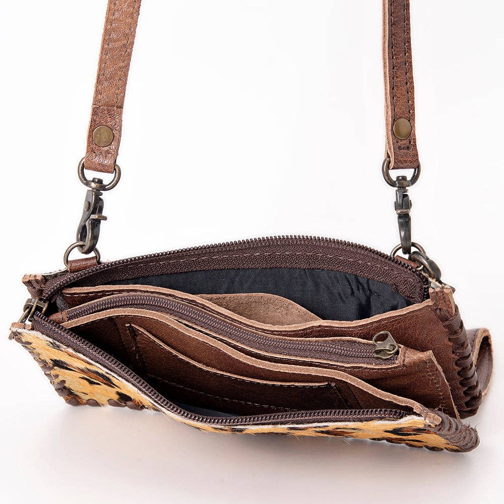Wild West Leopard Crossbody Wallet