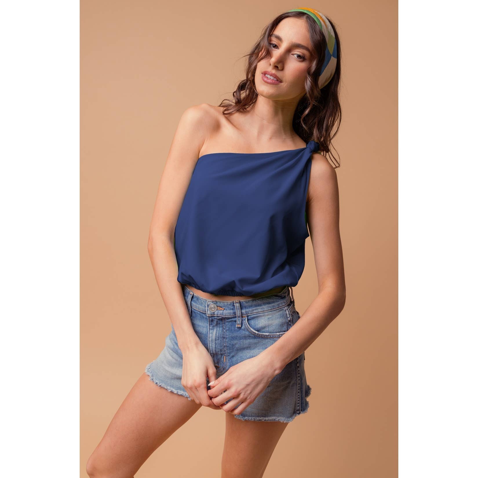 Malibu Nights One-Shoulder Blouse