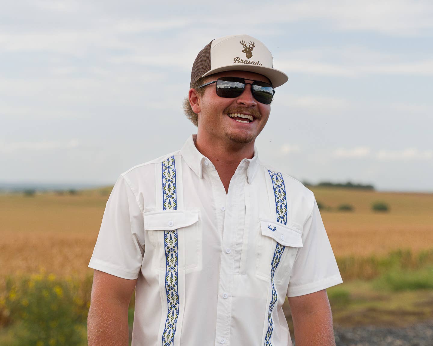 Bluebonnet Guayabera
