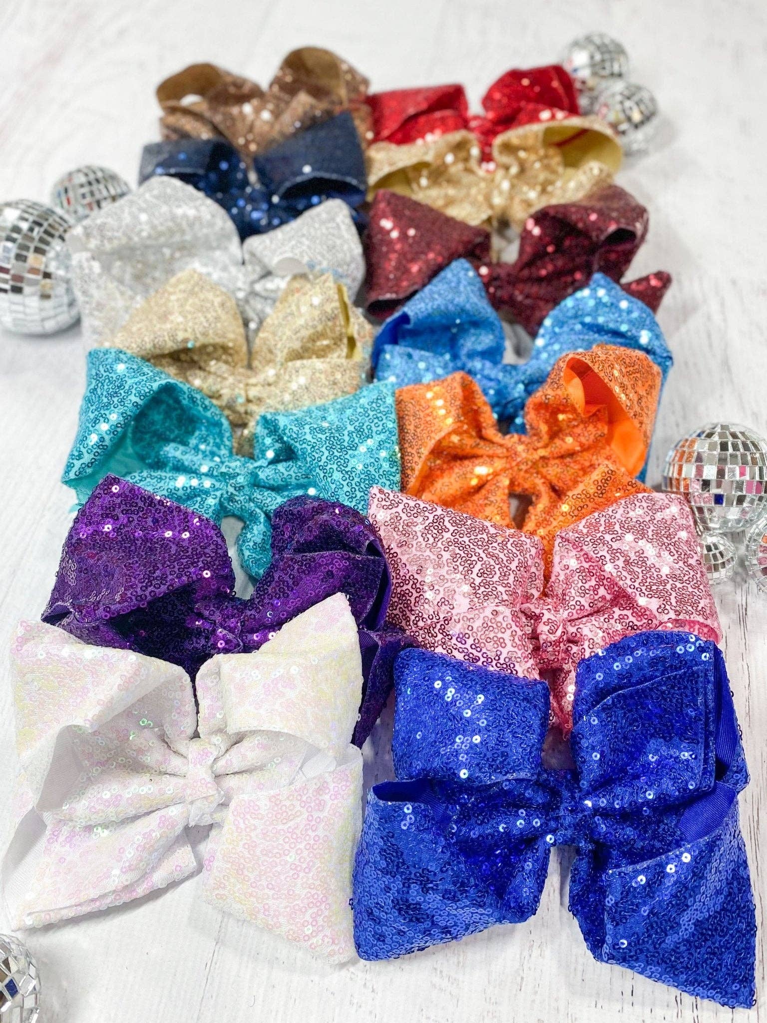 Sequin Texas Size Hair Bows