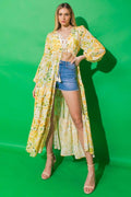 A printed woven maxi cover up -IJ10112