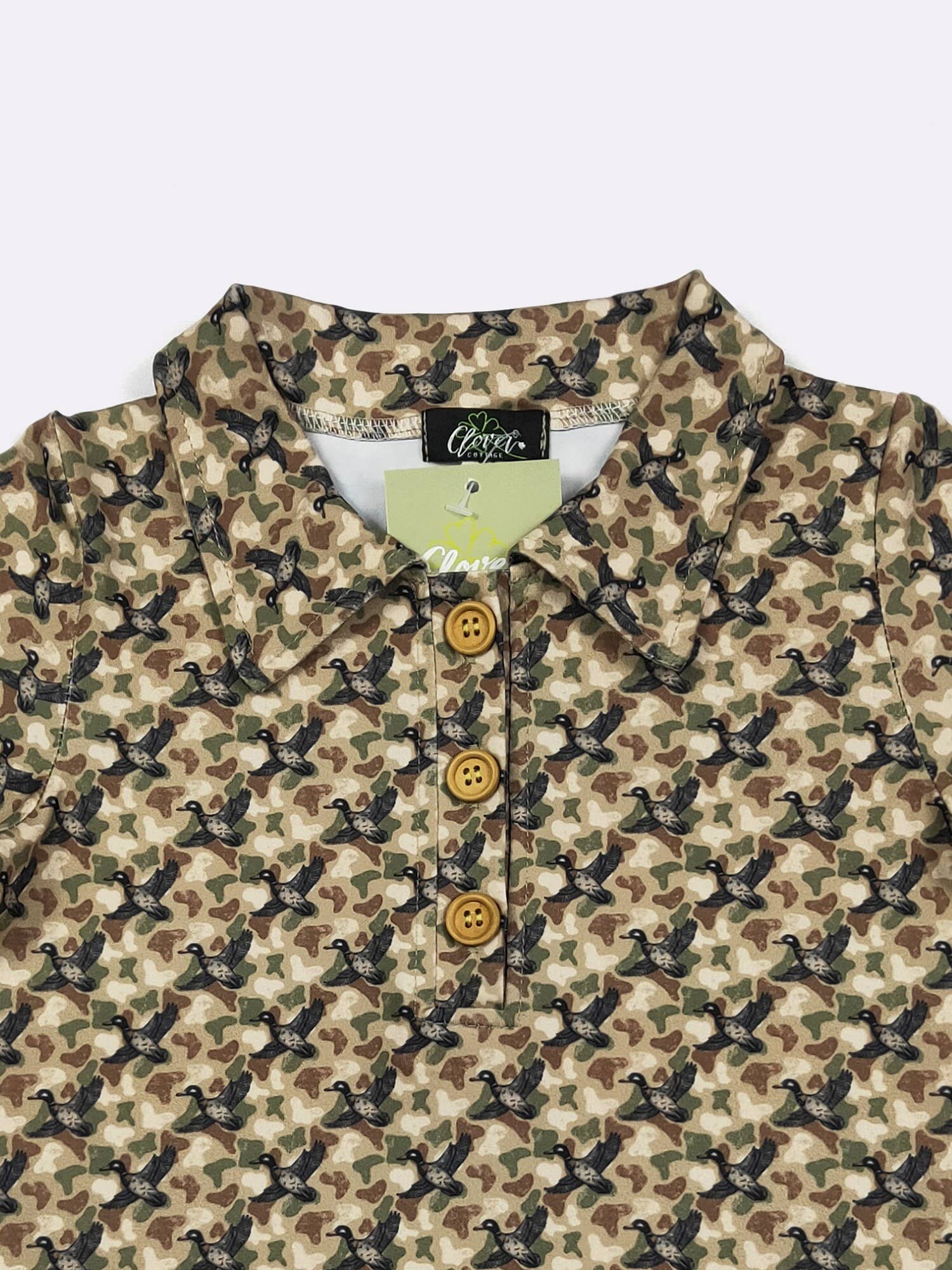 Camo Duck Boy Collar Shirt