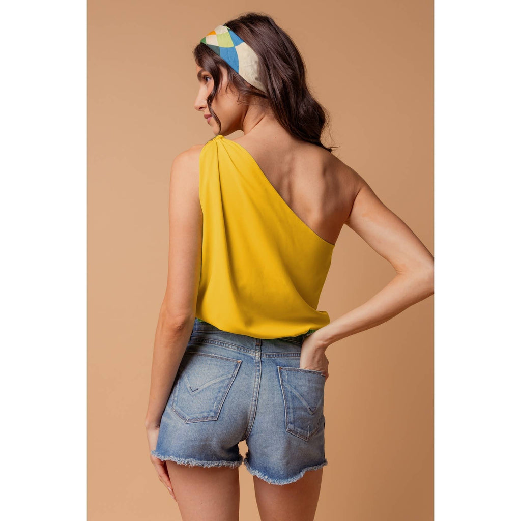 Malibu Nights One-Shoulder Blouse