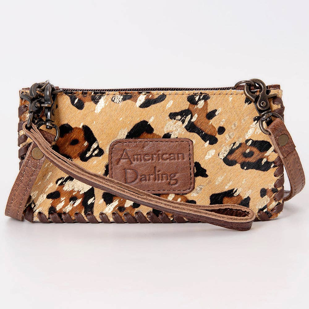Wild West Leopard Crossbody Wallet