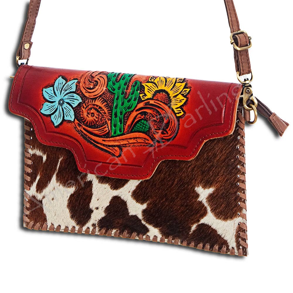 Desert Bloom Cowhide Crossbody