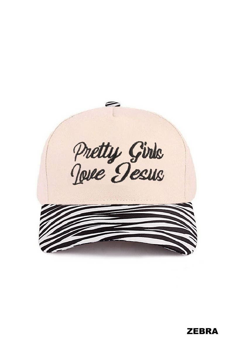 Pretty Girls Love Jesus Two Tone Cotton Hat