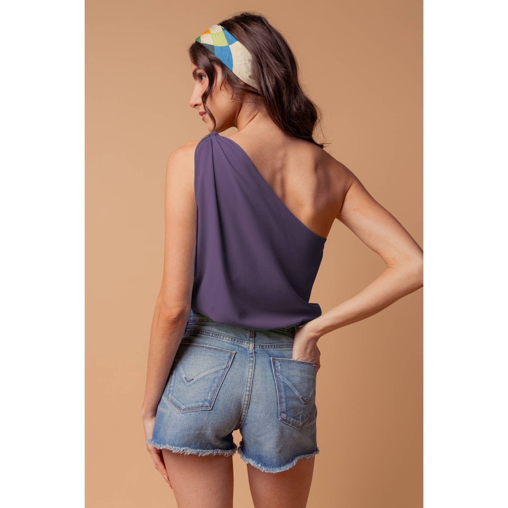 Malibu Nights One-Shoulder Blouse