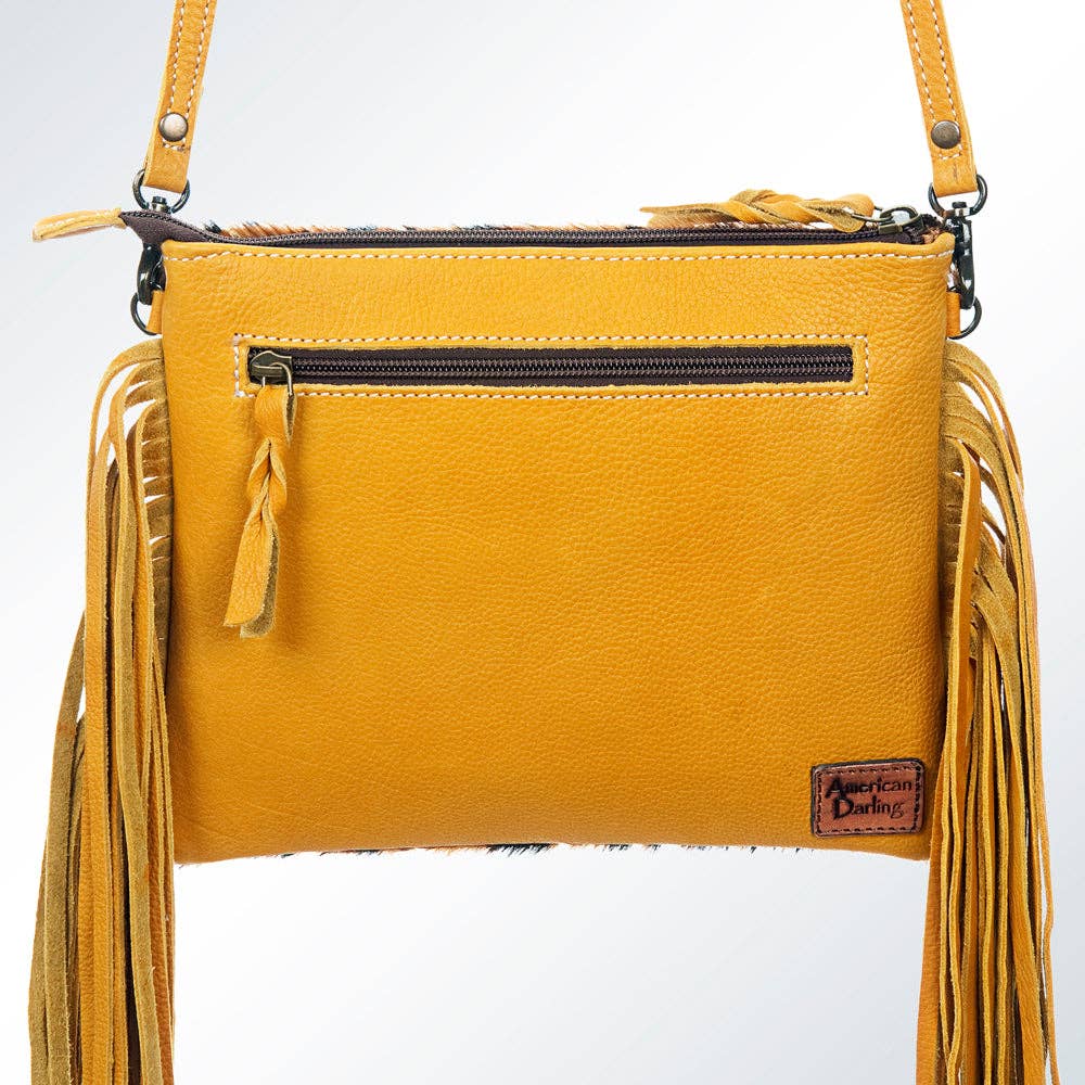 Golden Hour Leopard Fringe Crossbody