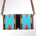 ADBG486 American Darling Hand Tooled & Hand Woven Saddle Blanket Western Wallet Bag