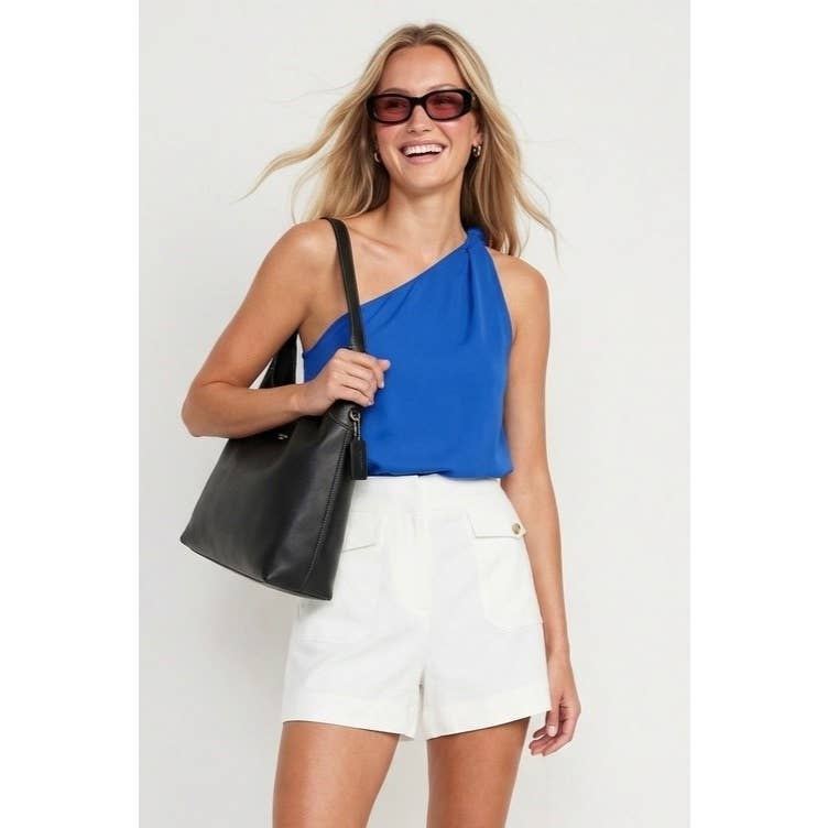 Malibu Nights One-Shoulder Blouse