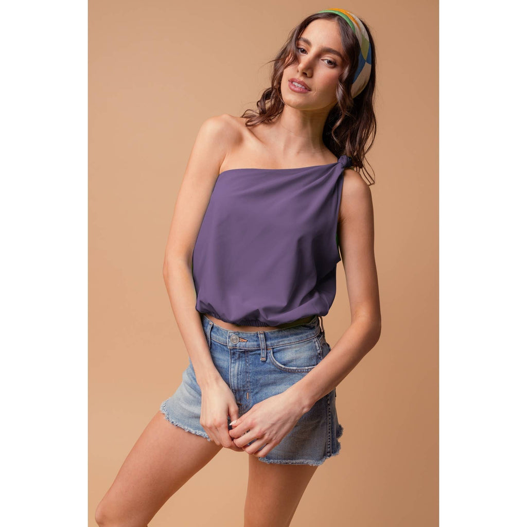 Malibu Nights One-Shoulder Blouse