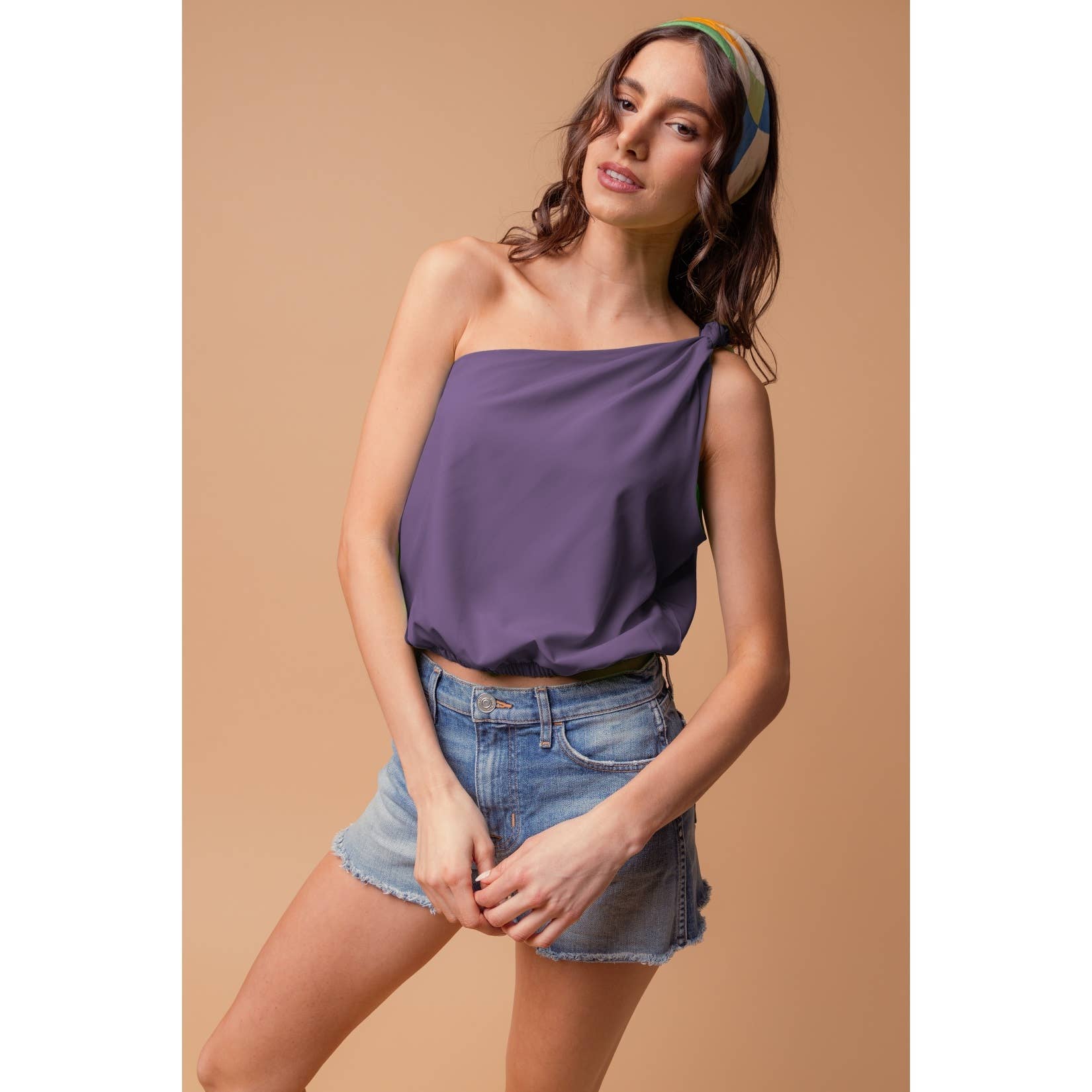 Malibu Nights One-Shoulder Blouse