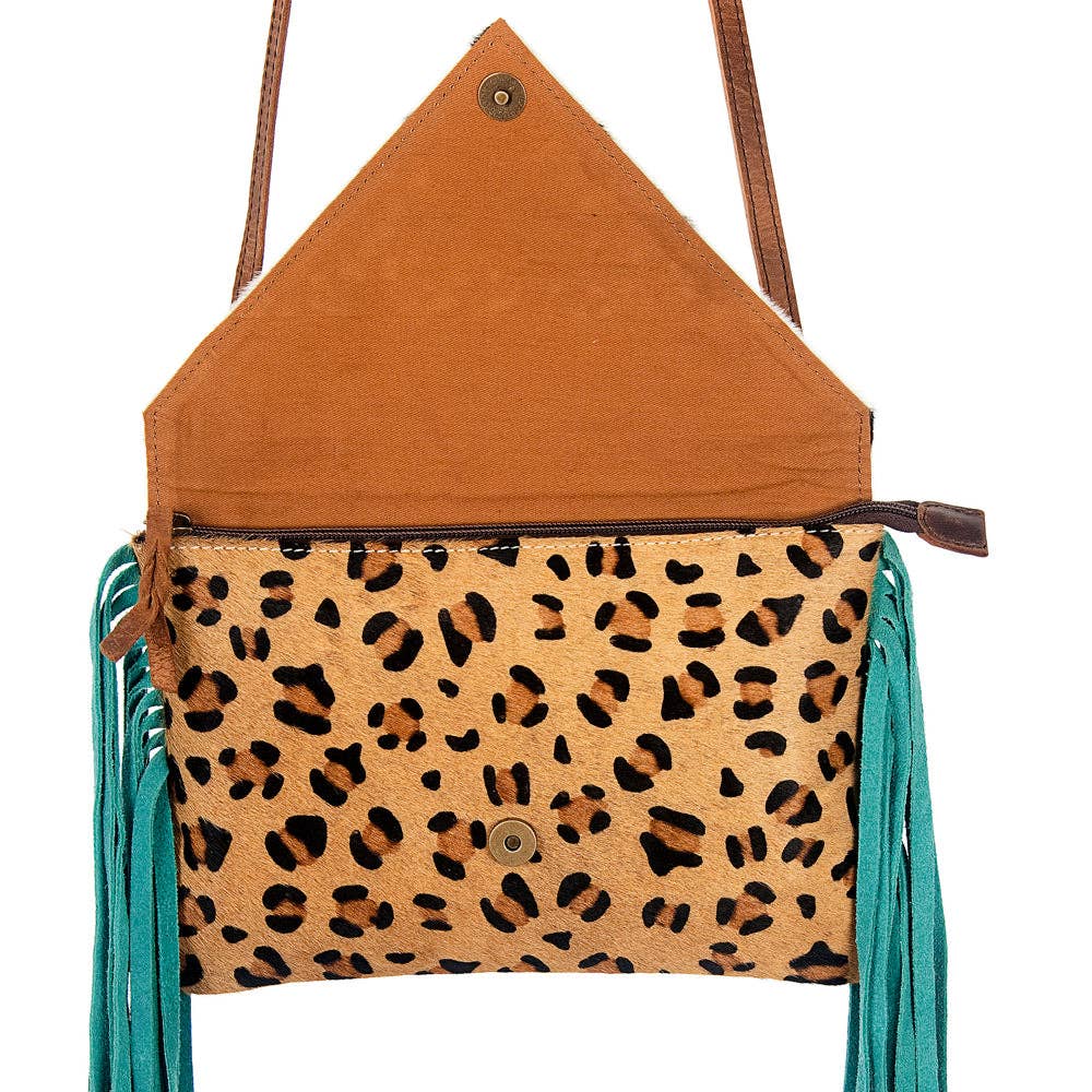 Turquoise Trails Leopard Crossbody