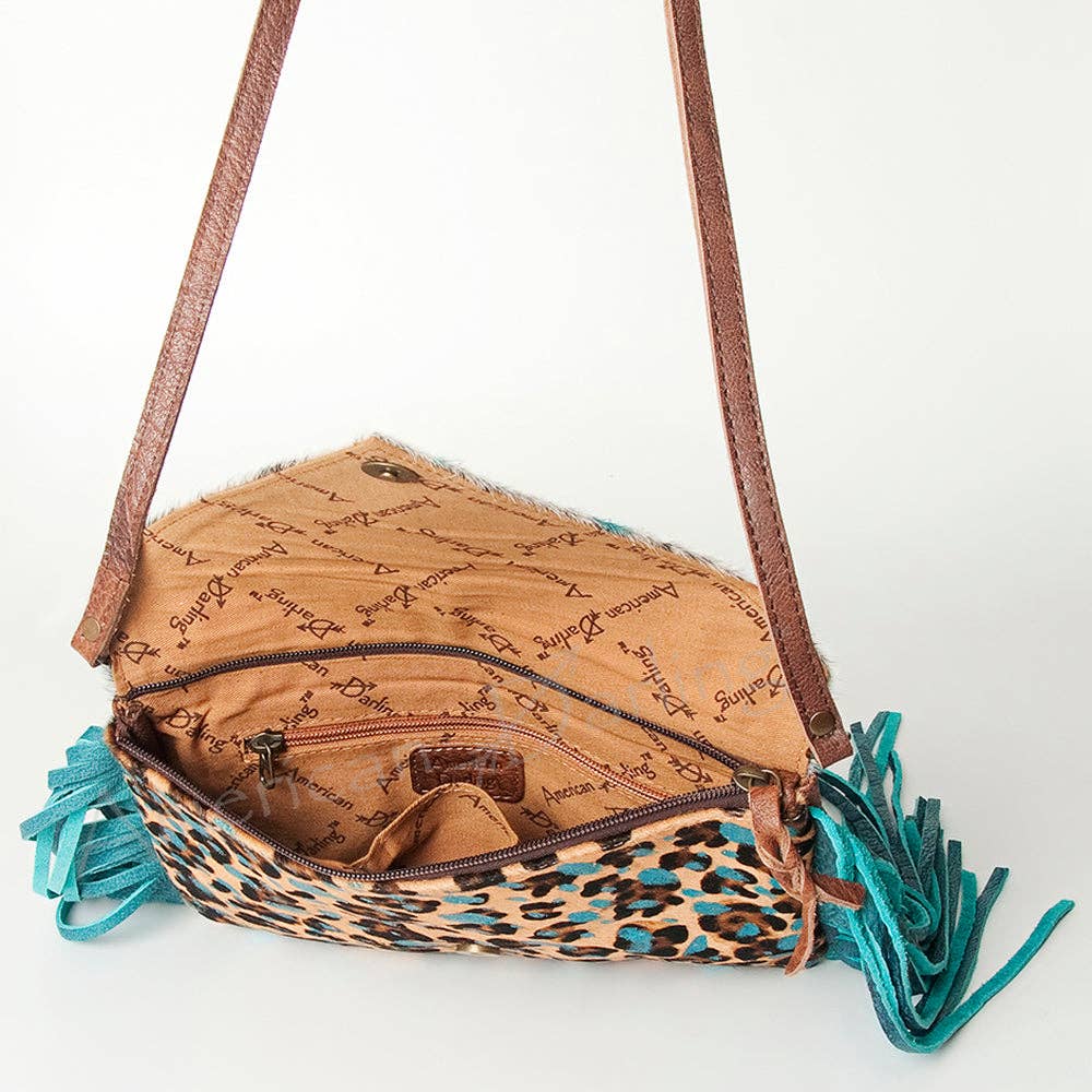Turquoise Trails Leopard Crossbody