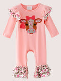Sweet Cowgirl Ruffle Romper 🐮