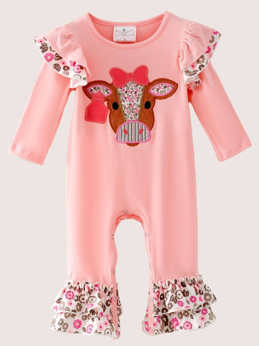 Sweet Cowgirl Ruffle Romper 🐮
