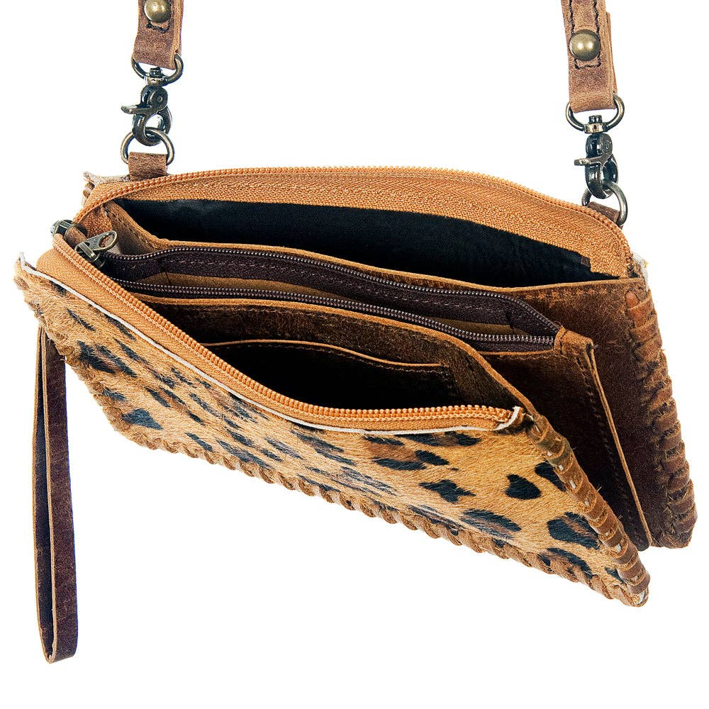 Wild West Leopard Crossbody Wallet