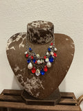 Cowgirl Americana Glam Necklace